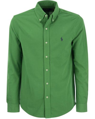 Polo Ralph Lauren Ultralight Pique Shirt - Groen