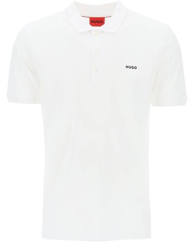HUGO Dinos Slim Fit Poloshirt - Weiß