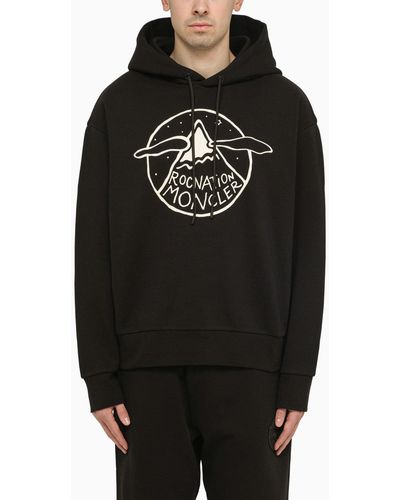 MONCLER X ROC NATION Hoodie With Logo - Black
