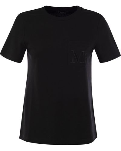 Max Mara Madera Cotton T Shirt - Black