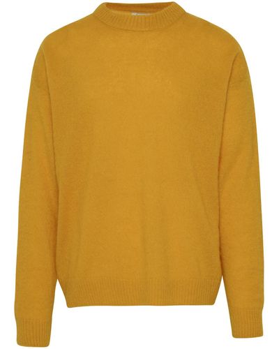 AMISH Yellow Mohair Mischpullover - Gelb