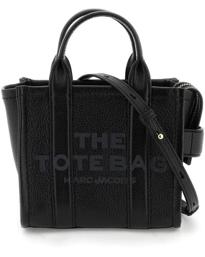 Marc Jacobs Borsa The Leather Mini Tote Bag - Nero