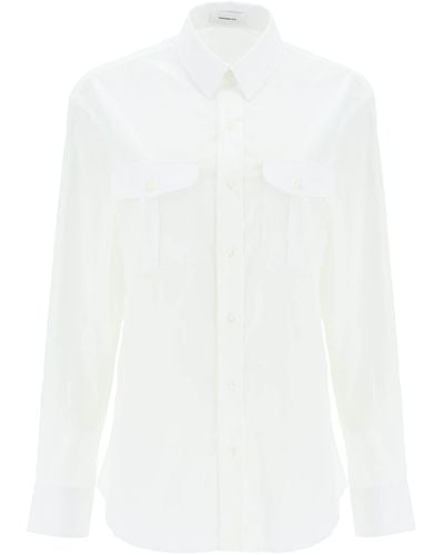 Wardrobe NYC Übergroßes Hemd - Weiß