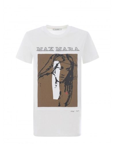 Max Mara Logo T-Shirt - Weiß