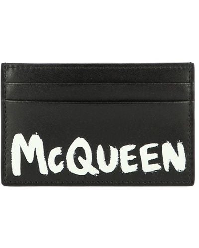 Alexander McQueen Alexander MC Königin MC Queen Graffiti Kartenhalter - Weiß