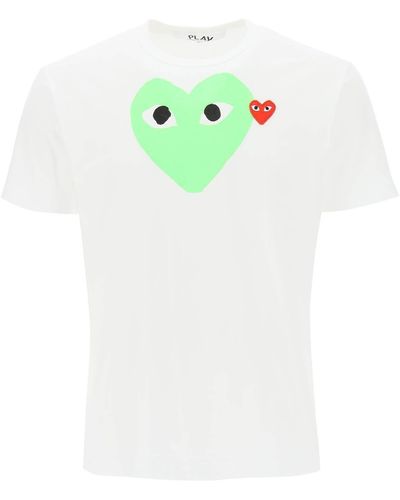 COMME DES GARÇONS PLAY T-SHIRT PLAY STAMPA HEART - Multicolore
