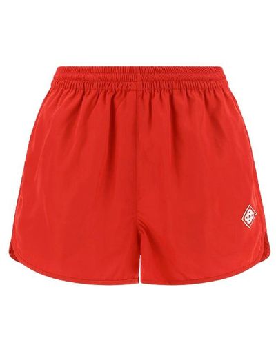 Casablancabrand Logo Shorts - Red