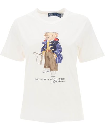 Polo Ralph Lauren 'Polo Bear' Crew Neck T -Shirt - Weiß