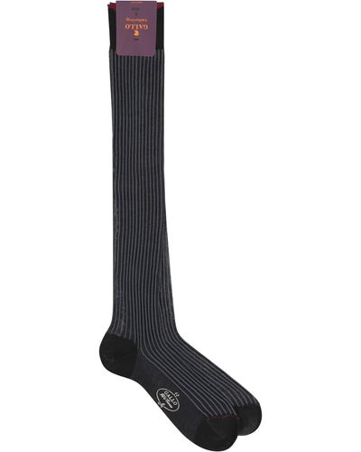 Gallo Cotton Long Socks - Black