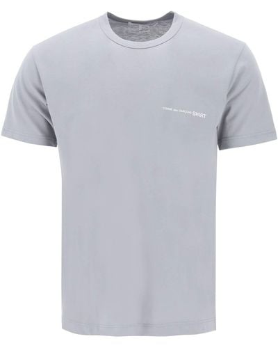 Comme des Garçons T Shirt Stampa Logo - Grigio