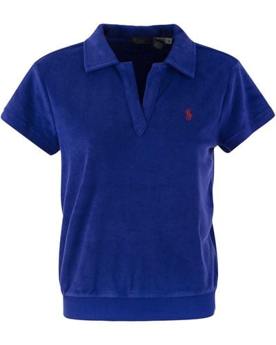 Polo Ralph Lauren Terry Polo -Hemd - Blau