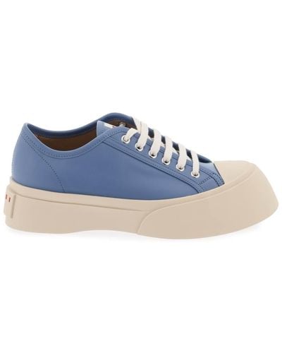 Marni Lederen Pablo Sneakers - Blauw