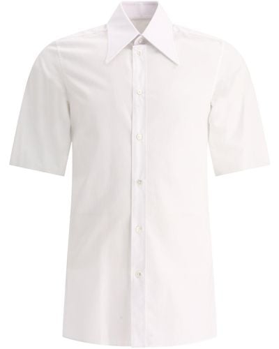 Maison Margiela Camisa de cuello puntiaguda de - Blanco