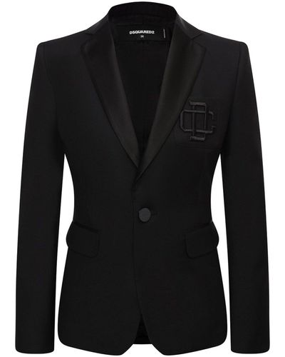 DSquared² Single-breasted Jacket - Black