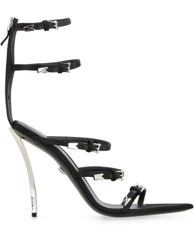 Versace Pin Points Sandalen - Zwart