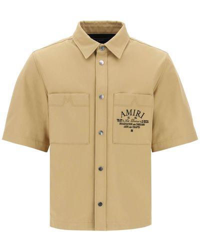 Amiri Arts District Bowling Shirt - Naturel