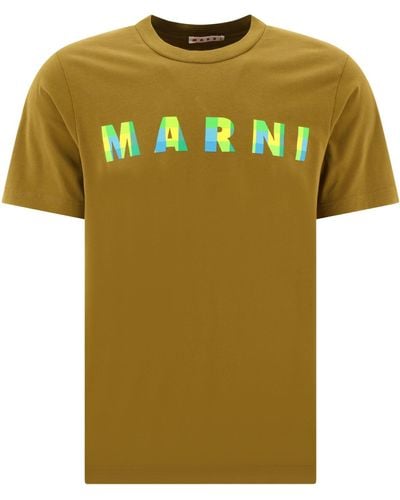 Marni T-shirt "Gingham" - Vert