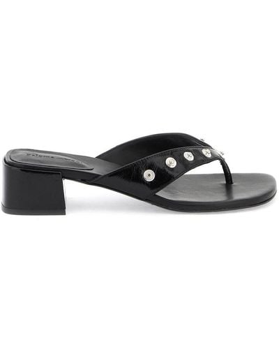 Paloma Wool Studded Flip Flop Sandals - Black