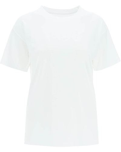 Maison Margiela Vintage Effect Logo T -Shirt - Weiß