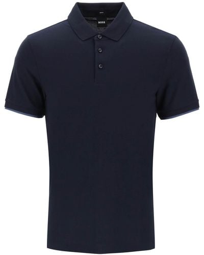 BOSS Phillipson Slim Fit Polo Shirt - Blauw
