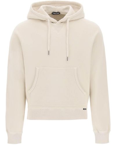 Tom Ford Sweat à capuche Fit Fit - Blanc