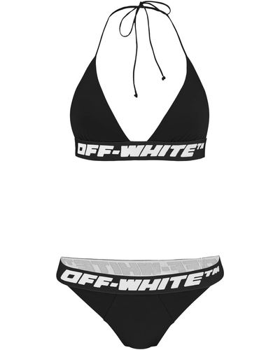 Off-White c/o Virgil Abloh Bikini Met Logoband - Zwart