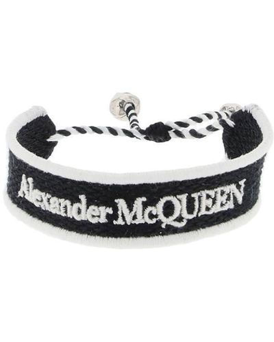Alexander McQueen Geborduurde Armband - Zwart