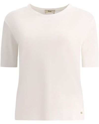 Herno "glam Knit" T -shirt - Wit