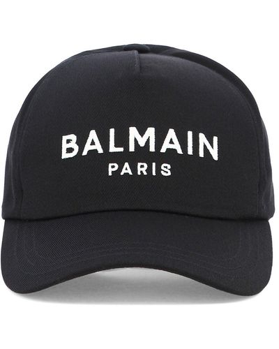 Balmain Paris Bestickter Kappe - Zwart