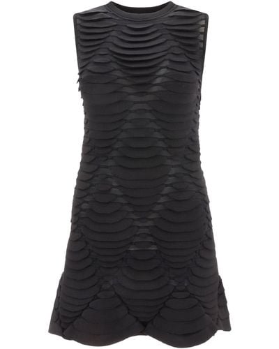 Alaïa Python 3 D Knit -jurk - Zwart