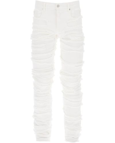 1017 ALYX 9SM 1017 Alyx 9 SM Ripped Effect Skinny Jeans - Blanc