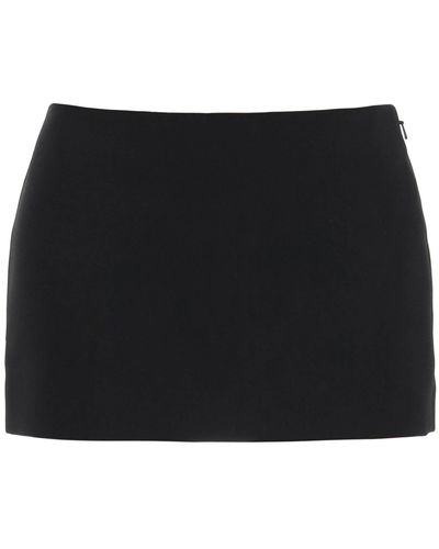 Khaite Jett Low-rise Mini Skirt - Black