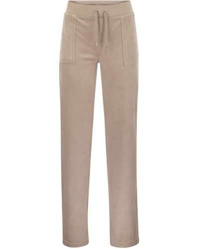 Juicy Couture Pantalon de couture juteux avec des poches en velours - Neutre