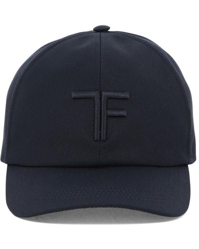 Tom Ford Baseball Cap Met Logo - Blauw