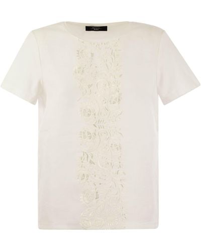 Weekend by Maxmara Magno Canvas T -shirt - Wit