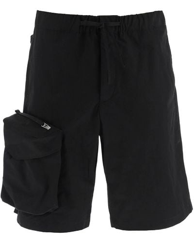 OAMC Pantalones cortos de gran tamaño de con bolsillos maxi - Negro