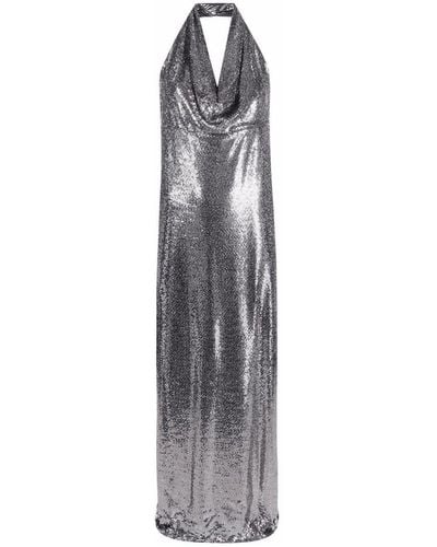 Blanca Vita Sequin-embellished Long Dress - Gray