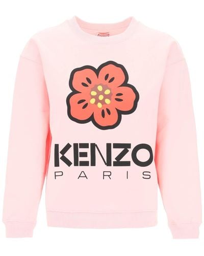 KENZO Bokè Flower Crew Neck Sweatshirt - Pink
