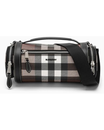 Burberry Canvas And Leather Shoulder Bag - Negro