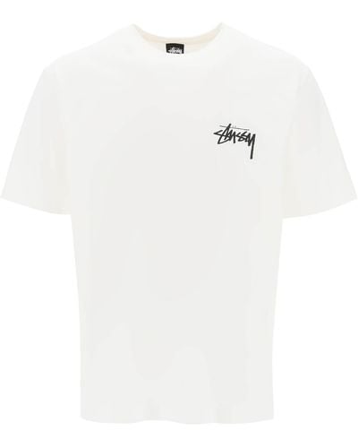 Stussy Stussy T -Shirt mit Rückenlogo Druck - Weiß