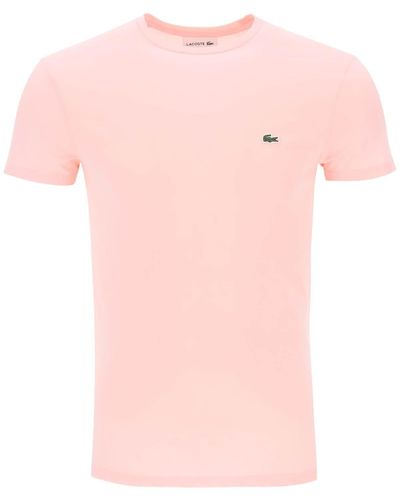 Lacoste T-Shirt aus Pimabaumwolle Th6709 - Pink