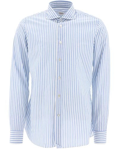 Borriello Striped Shirt - Blue