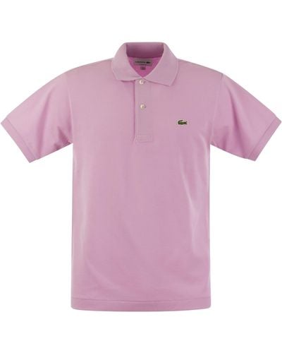 Lacoste Classic Fit Cotton Pique Polo Shirt - Roze