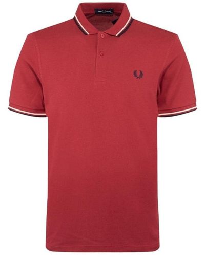 Fred Perry Twin Tipped M3600 A25 Rood Poloshirt