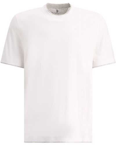 Brunello Cucinelli "Faux Layering" T-Shirt - White
