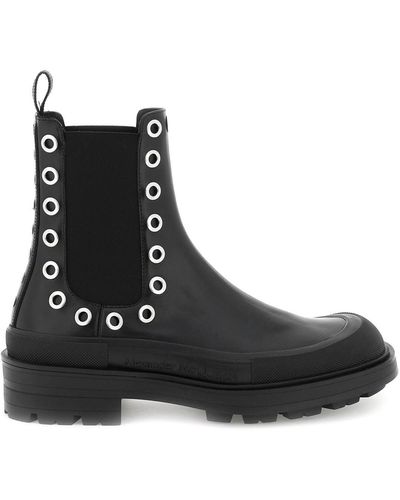 Alexander McQueen 'stack' Chelsea Boots - Black