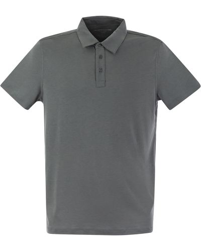 Majestic Short Sleeved Polo Shirt - Gray