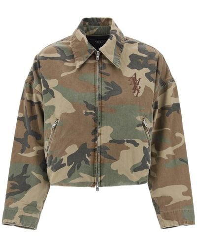 Amiri "Workwear Style Camouflage Jacke - Grün