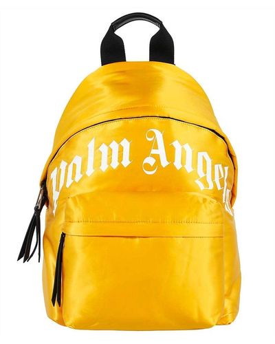 Palm Angels Logo Backpack - Yellow