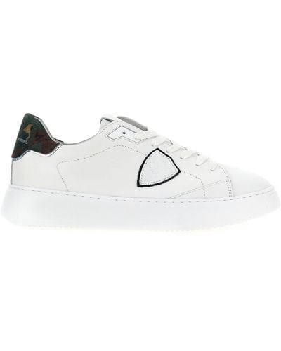Philippe Model 'temple Low Man' Sneakers - Wit